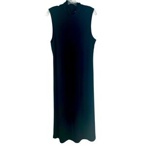 J. Jill Black Sleeveless Mock Turtleneck Dress Size Large